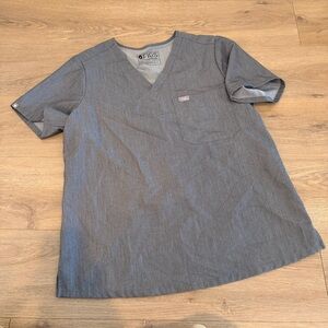 Figs Technical Collection Catarina One-Pocket Scrub Top Gray Women's